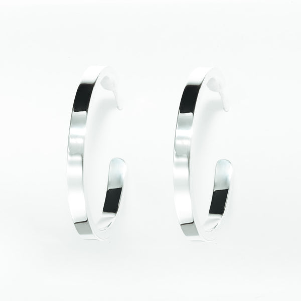 Bare Skin Hoop Earrings (Polished)