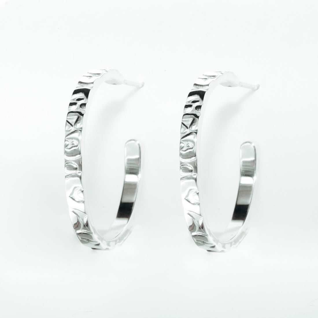 Leopard Skin Hoop Earrings