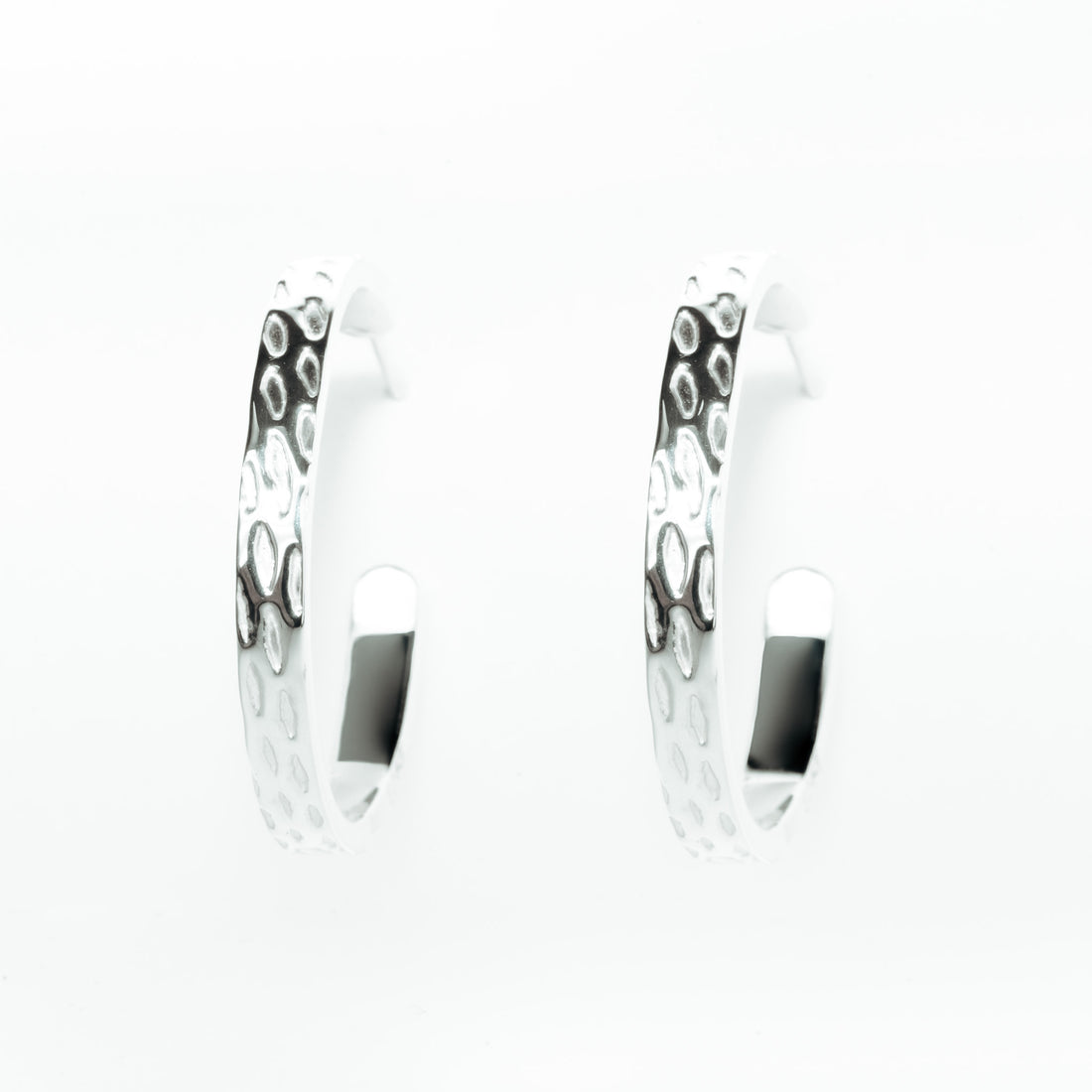 Shark Skin Hoop Earrings