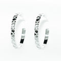 Snake Skin Hoop Earrings