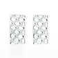 Snake Skin Rectangle Stud Earrings